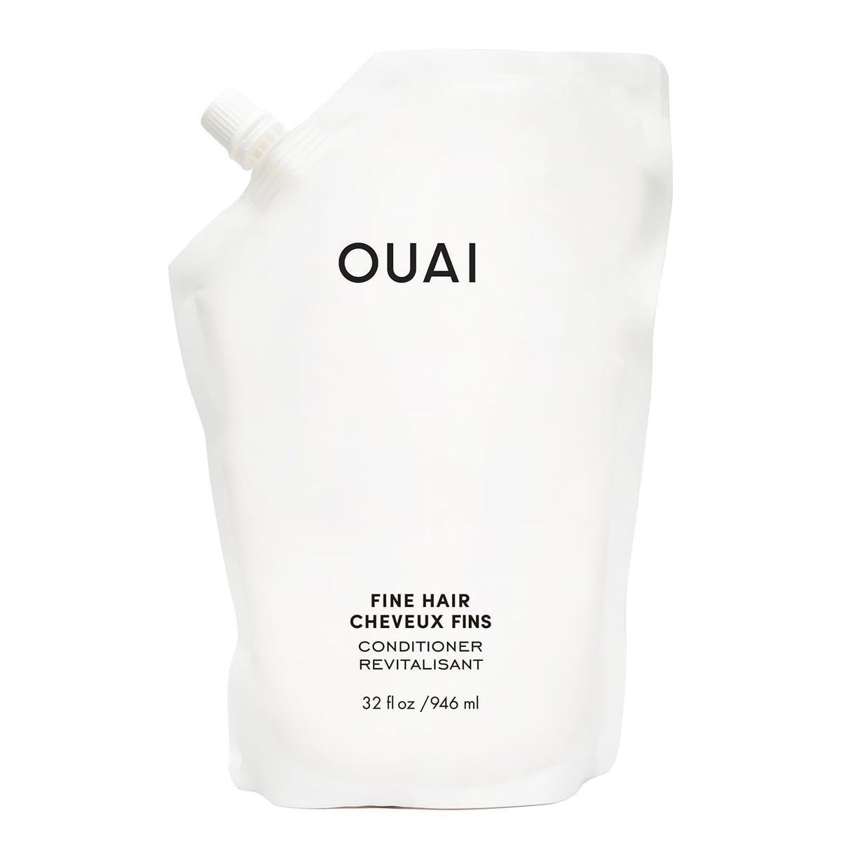 OUAI refill front packaging showing 32 oz bottle and branding for value