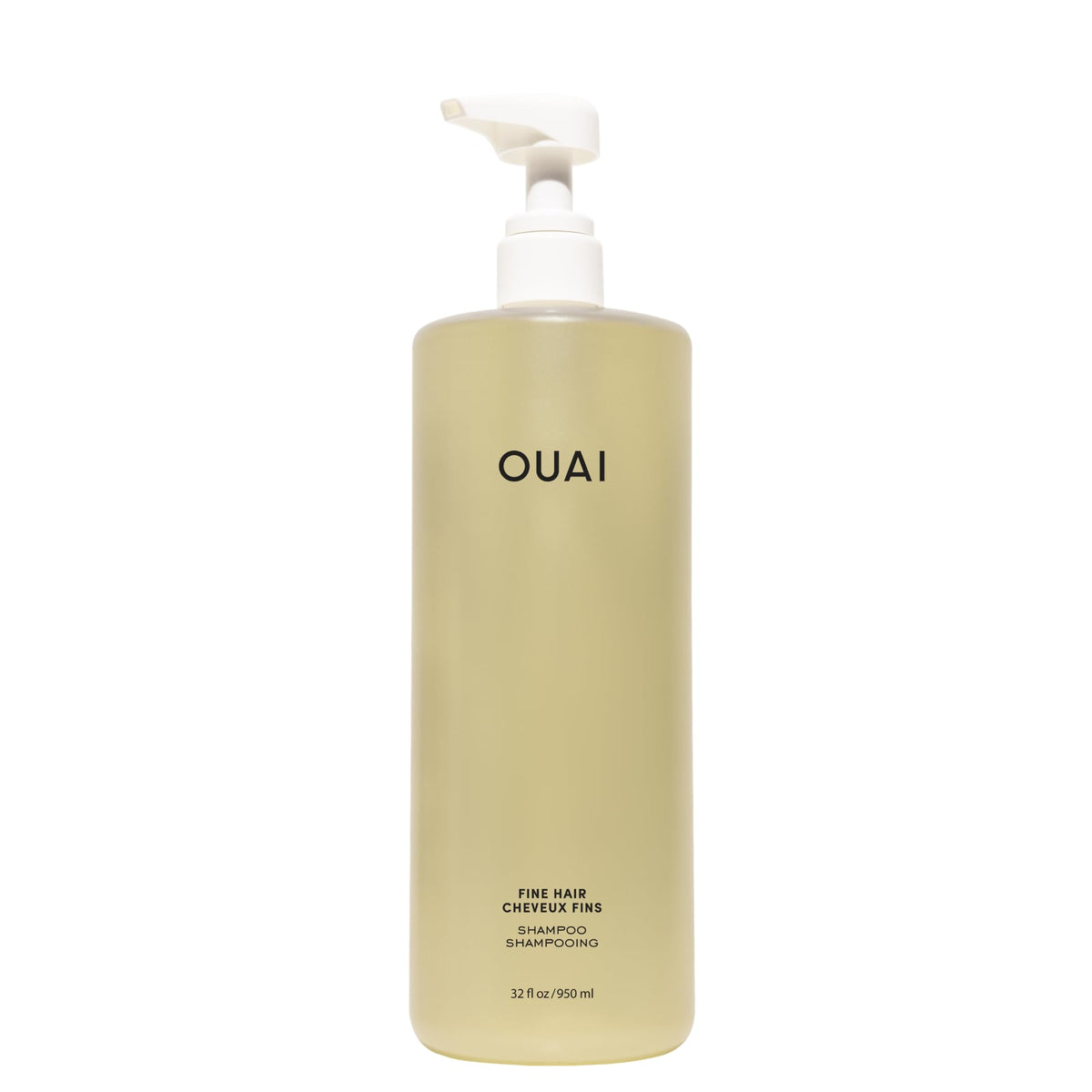 OUAI front bottle view showing label and salon-size convenience