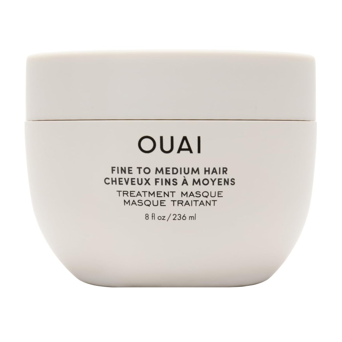 OUAI front packaging jar showing product and size for shelf-ready appeal