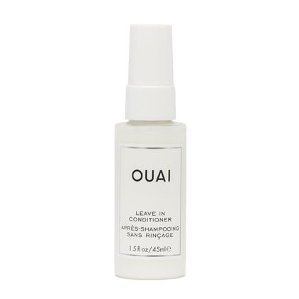 OUAI bottle front packaging showing brand and benefits for travel
