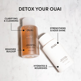 OUAI medium conditioner front label highlighting hydration