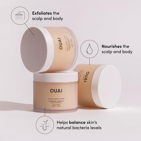 OUAI products held in hand for size comparison and effortless portability