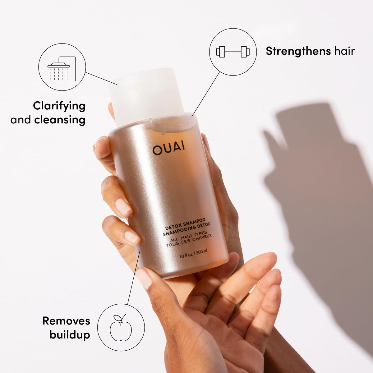 OUAI scalp and body sugar scrub texture with rose scent for gentle exfoliation