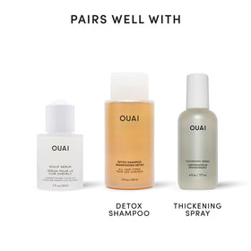 OUAI label close detail showcasing ingredient transparency benefit