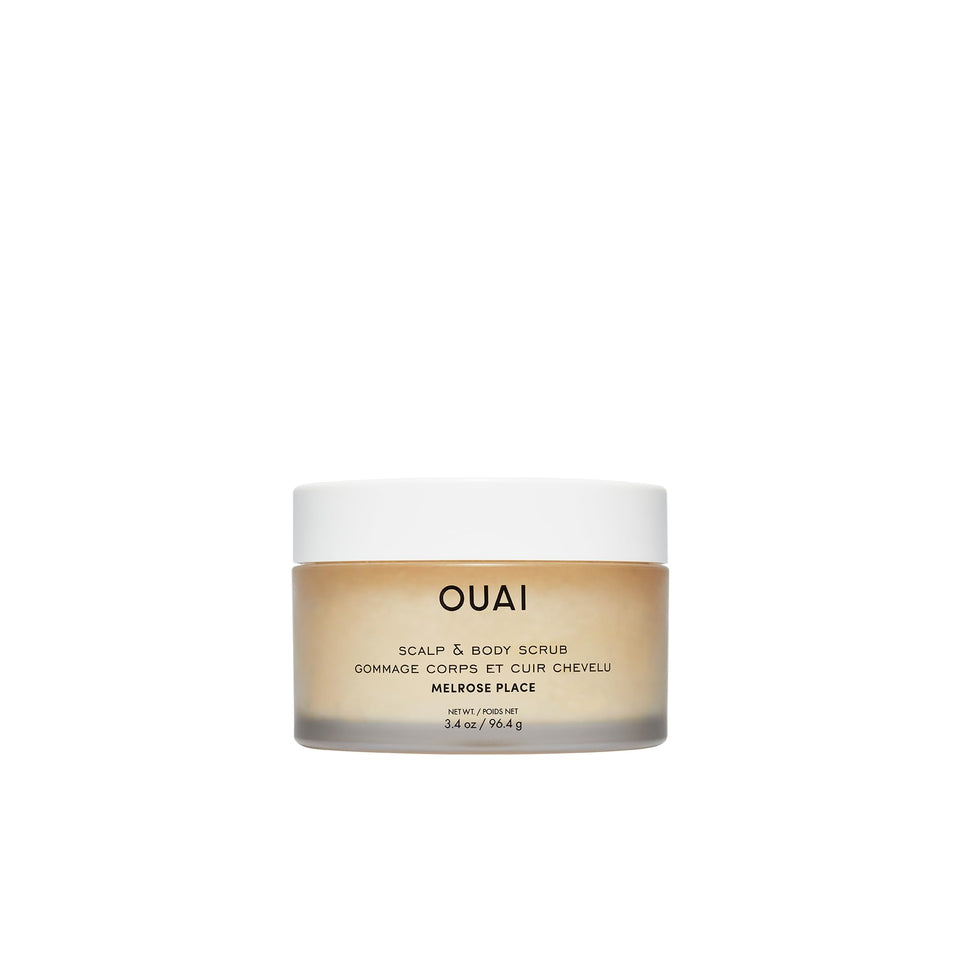 OUAI front packaging travel jar showing product and scent benefits