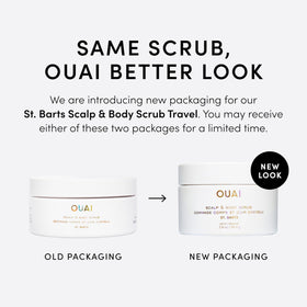 OUAI scrub texture close-up highlighting sugar crystals and creamy lather