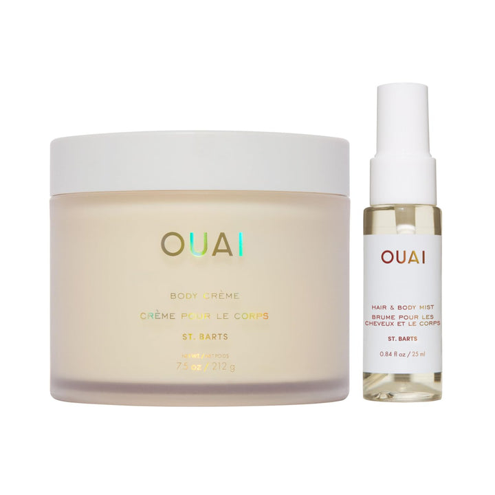 OUAI St. Barts front packaging showing both products and gift-ready appeal