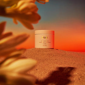 OUAI St. Barts jar label detail highlighting ingredients and scent cues for informed choice