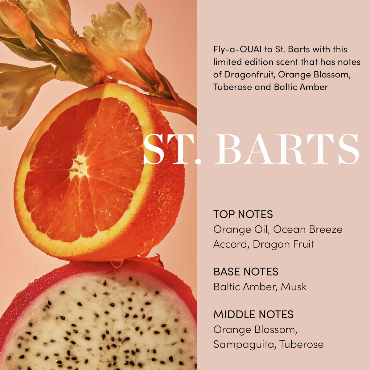 OUAI St. Barts scalp application with fingertips massaging to remove buildup effectively