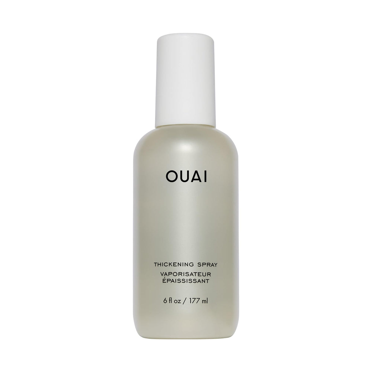 OUAI bottle front packaging showing product name and volume benefit