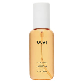 OUAI front packaging showing wave spray for instant texture