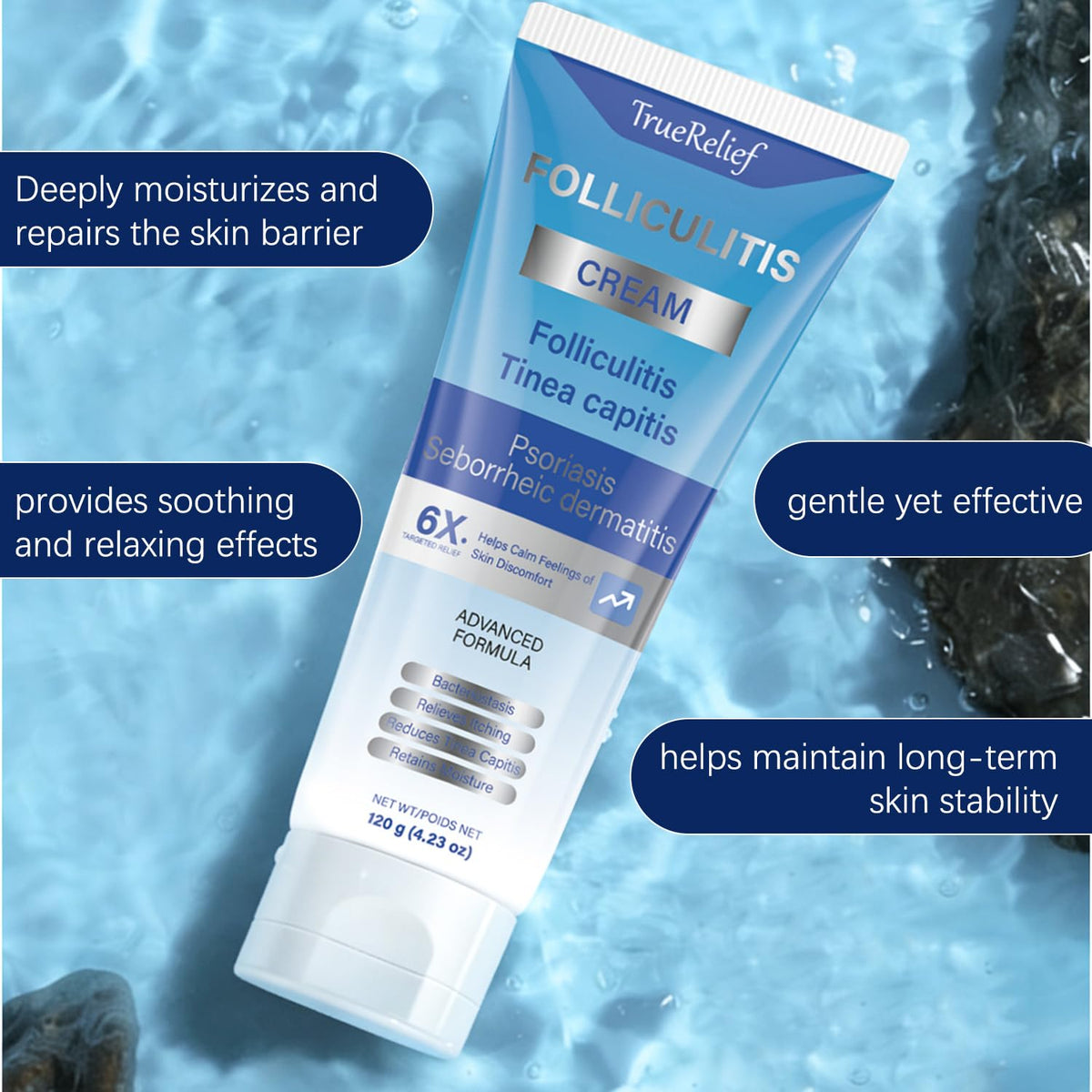 OUHENGTEK apply to face demonstration easing razor-bump discomfort