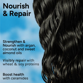 Applying Ouidad products to damp hair for easier styling and hydration