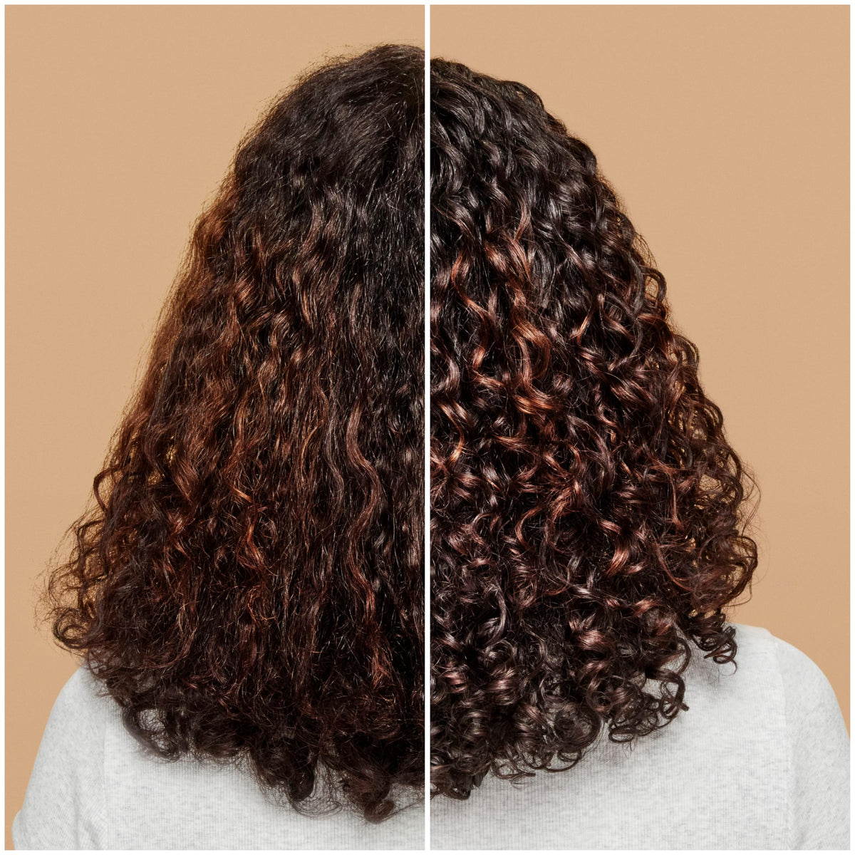 ouidad product being raked through damp curls for defined styling benefit