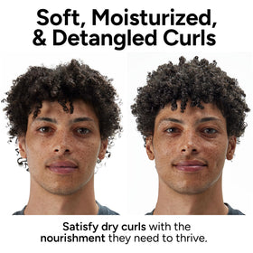 Ouidad applying conditioner in shower for easier detangling
