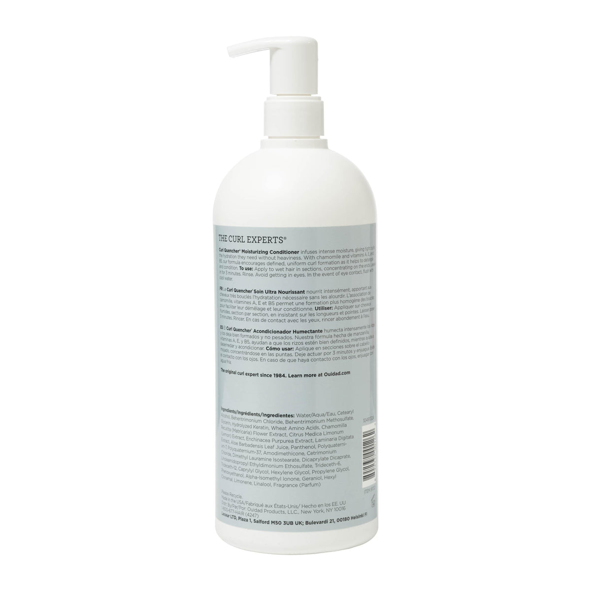 Ouidad conditioner texture close-up demonstrating creamy slip for detangling