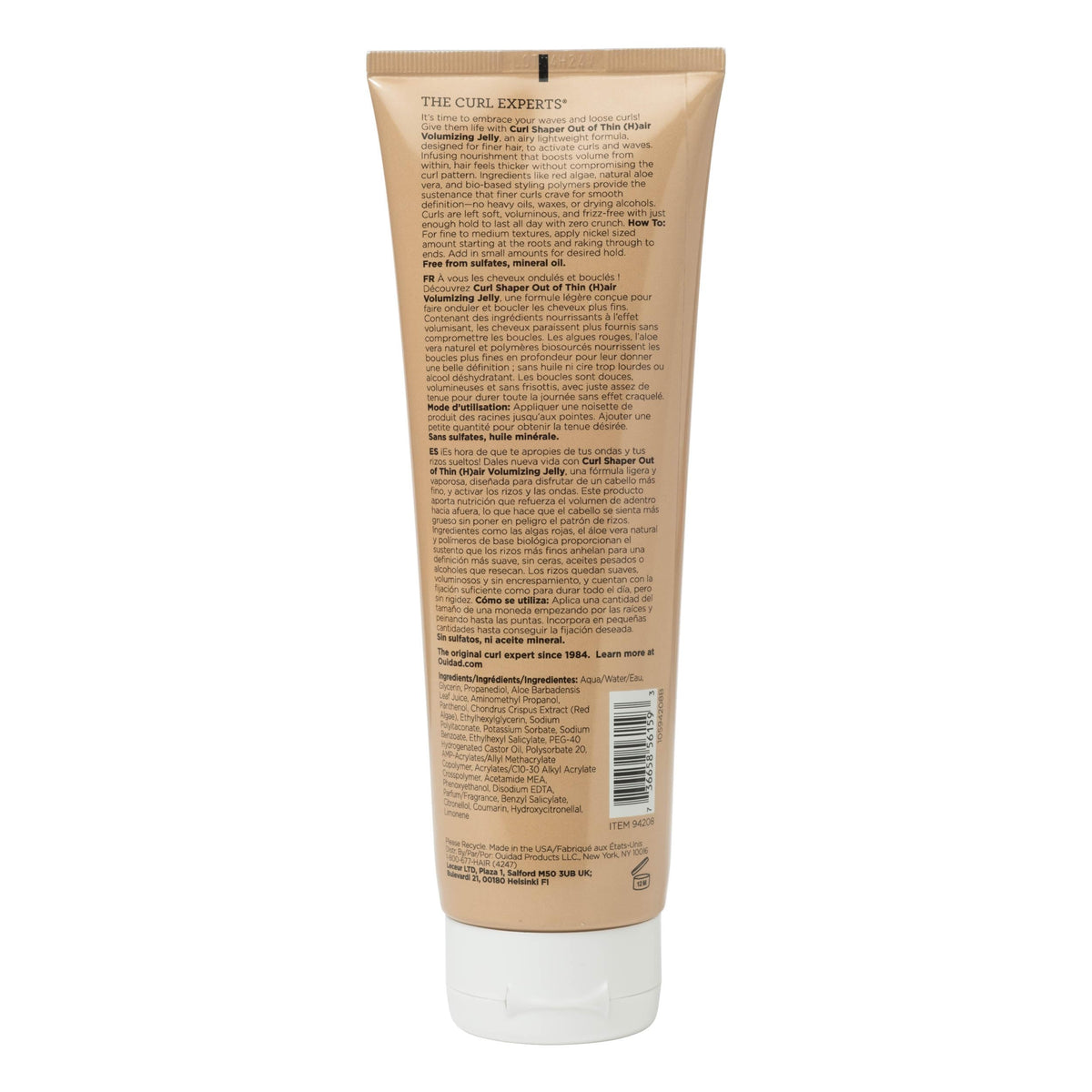 Ouidad on bathroom shelf in lifestyle scene for effortless daily styling
