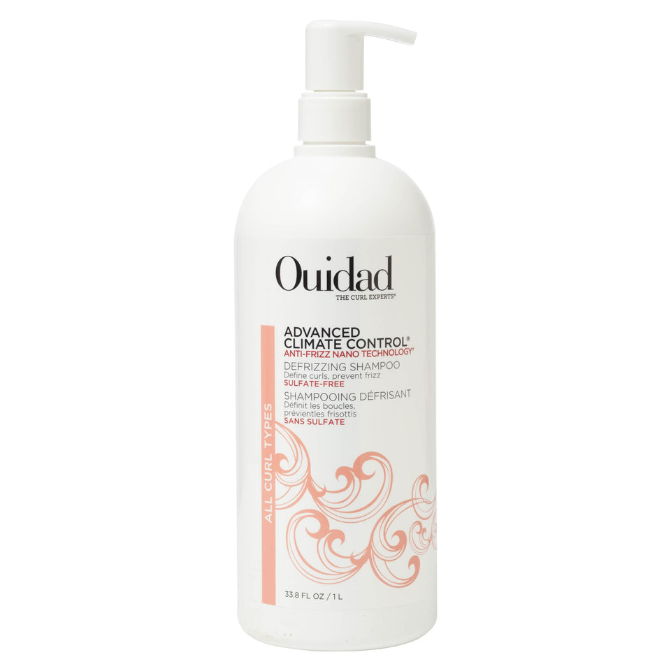 Ouidad front bottle packaging showing 33.8 fl oz and brand benefits