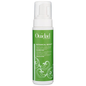 Ouidad front packaging bottle showing label and container, highlights lightweight styling