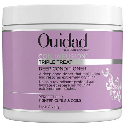 Ouidad front packaging showing coil infusion 11oz and benefits