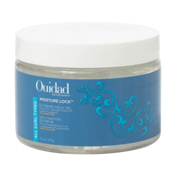 Ouidad front packaging showing product and benefits for long-lasting hold