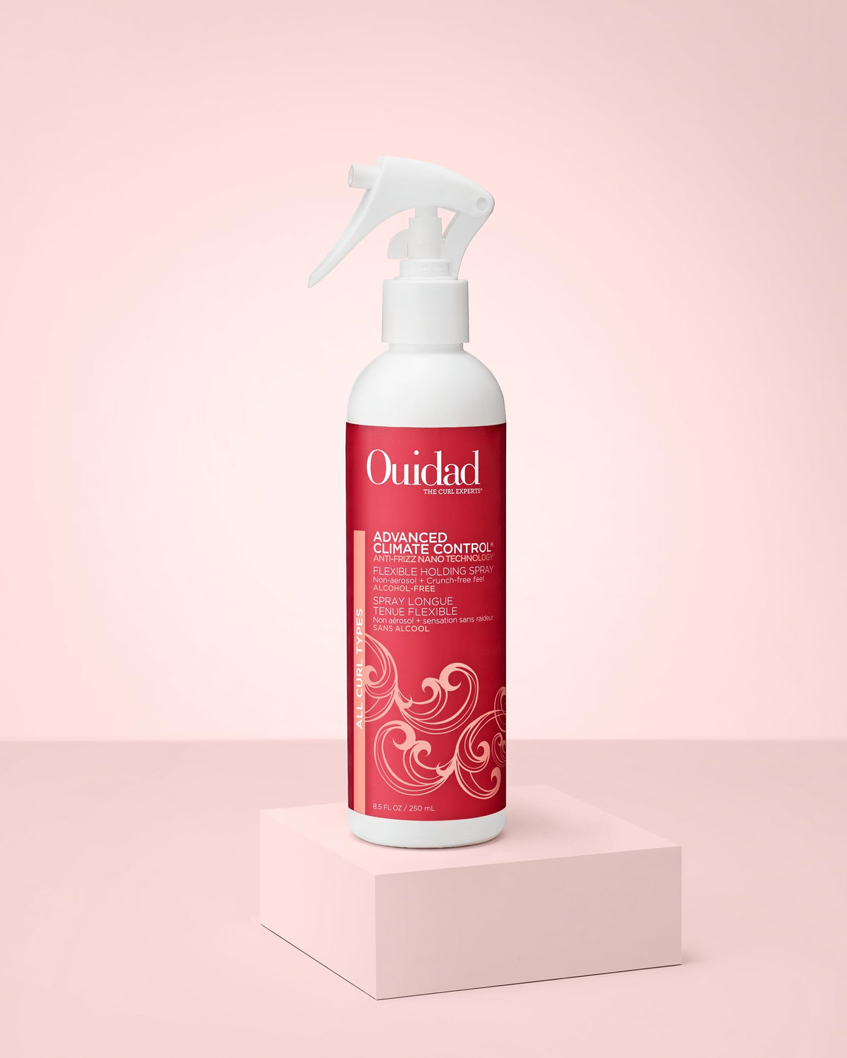 Ouidad lifestyle styled curly hair showcasing volume and definition
