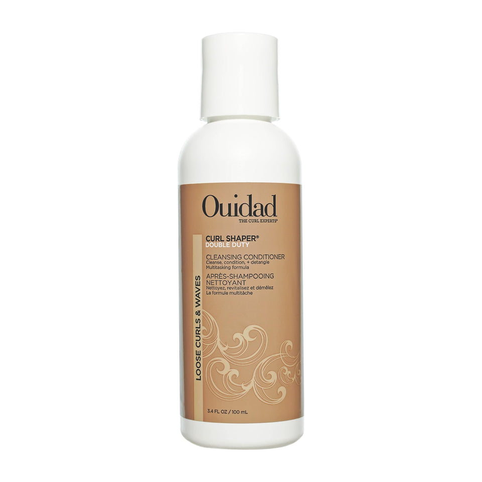 Ouidad front packaging travel-size 3.4oz showing product convenience and portability