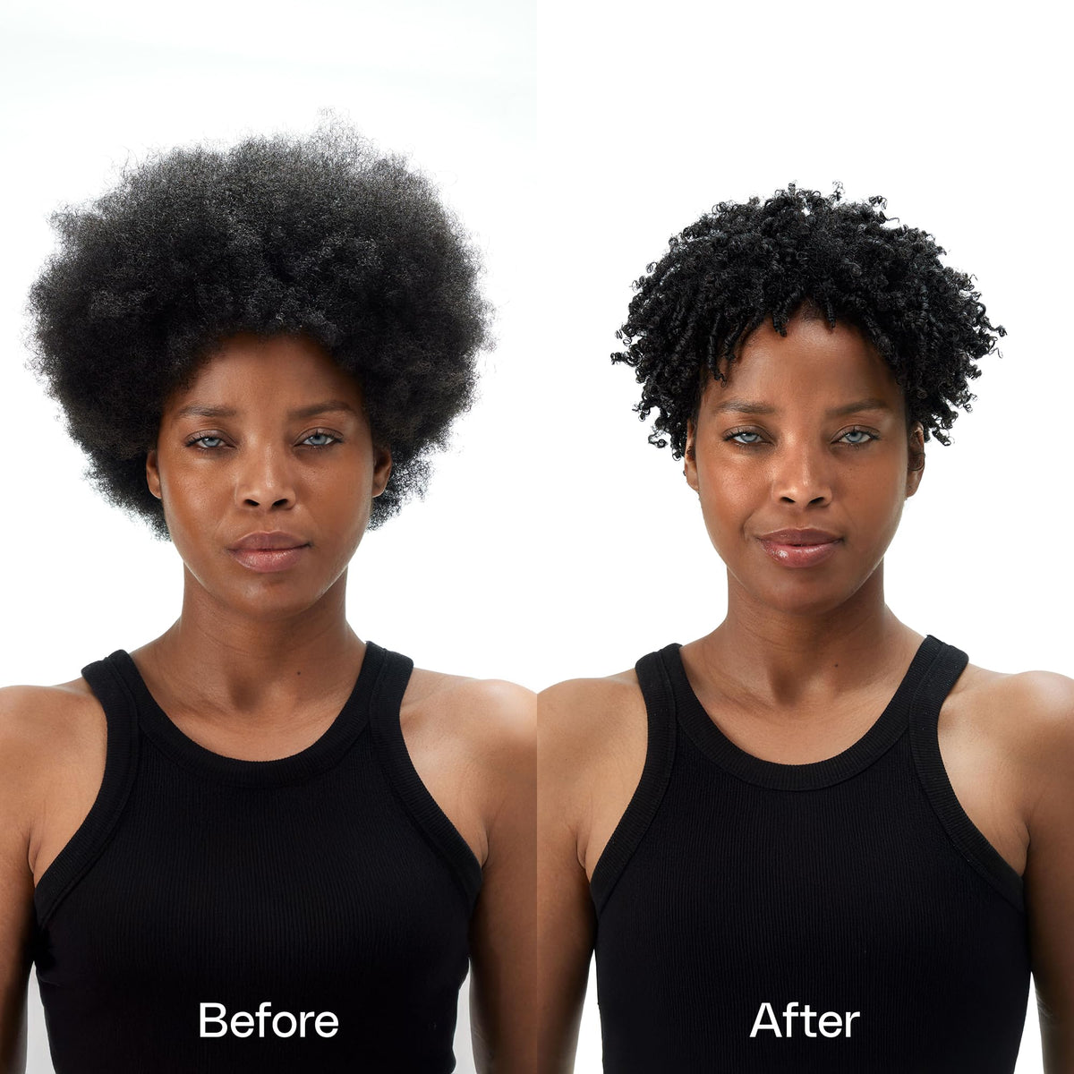 Ouidad label close-up highlighting ingredients and clean formulation benefit