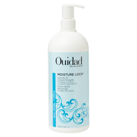 Ouidad front bottle showing product and benefits for hydrated curls