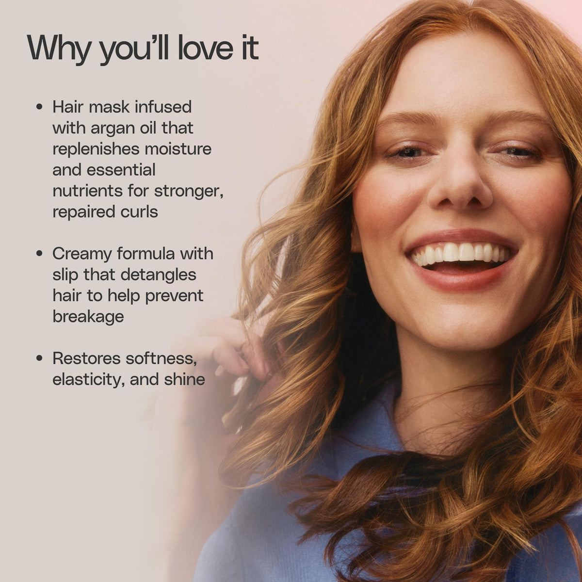 Ouidad Moisture Lock ingredient label showing oils and proteins