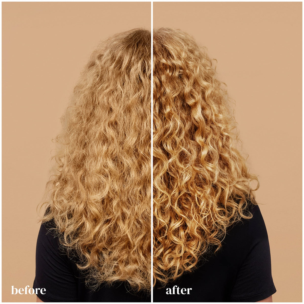 Ouidad dispensing shampoo texture illustrating creamy, sulfate-free lather benefit
