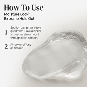 Ouidad gel applied to curly hair demonstrating strong hold and defined curls