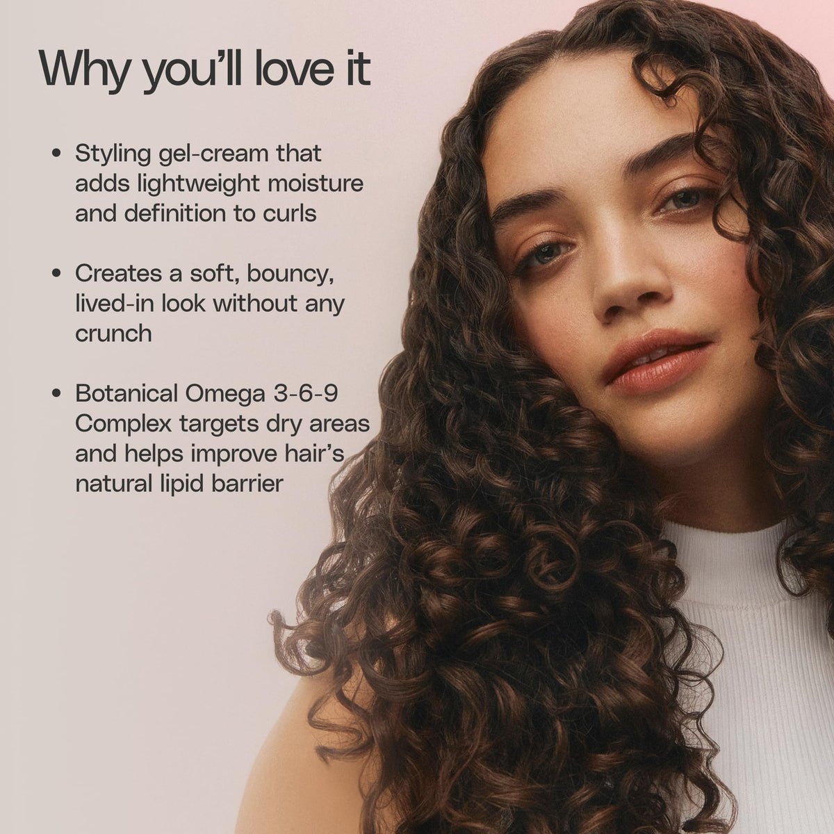 Ouidad VitalCurl+ styled dry curls with diffuser, offering soft bounce and volume
