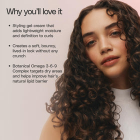 Ouidad VitalCurl+ styled dry curls with diffuser, offering soft bounce and volume