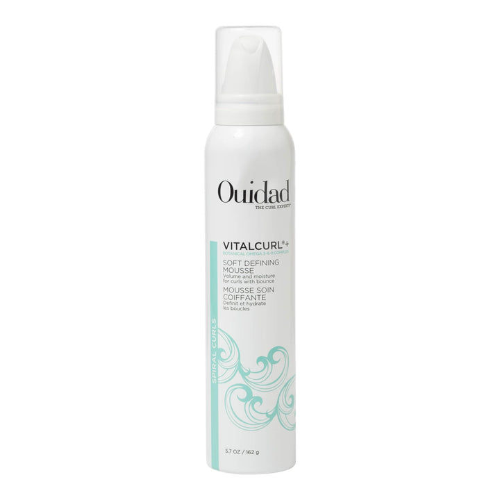 Ouidad mousse front packaging showing product and clear benefits