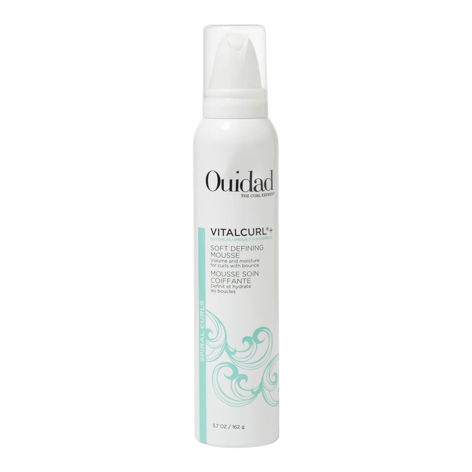 Ouidad mousse front packaging showing product and clear benefits