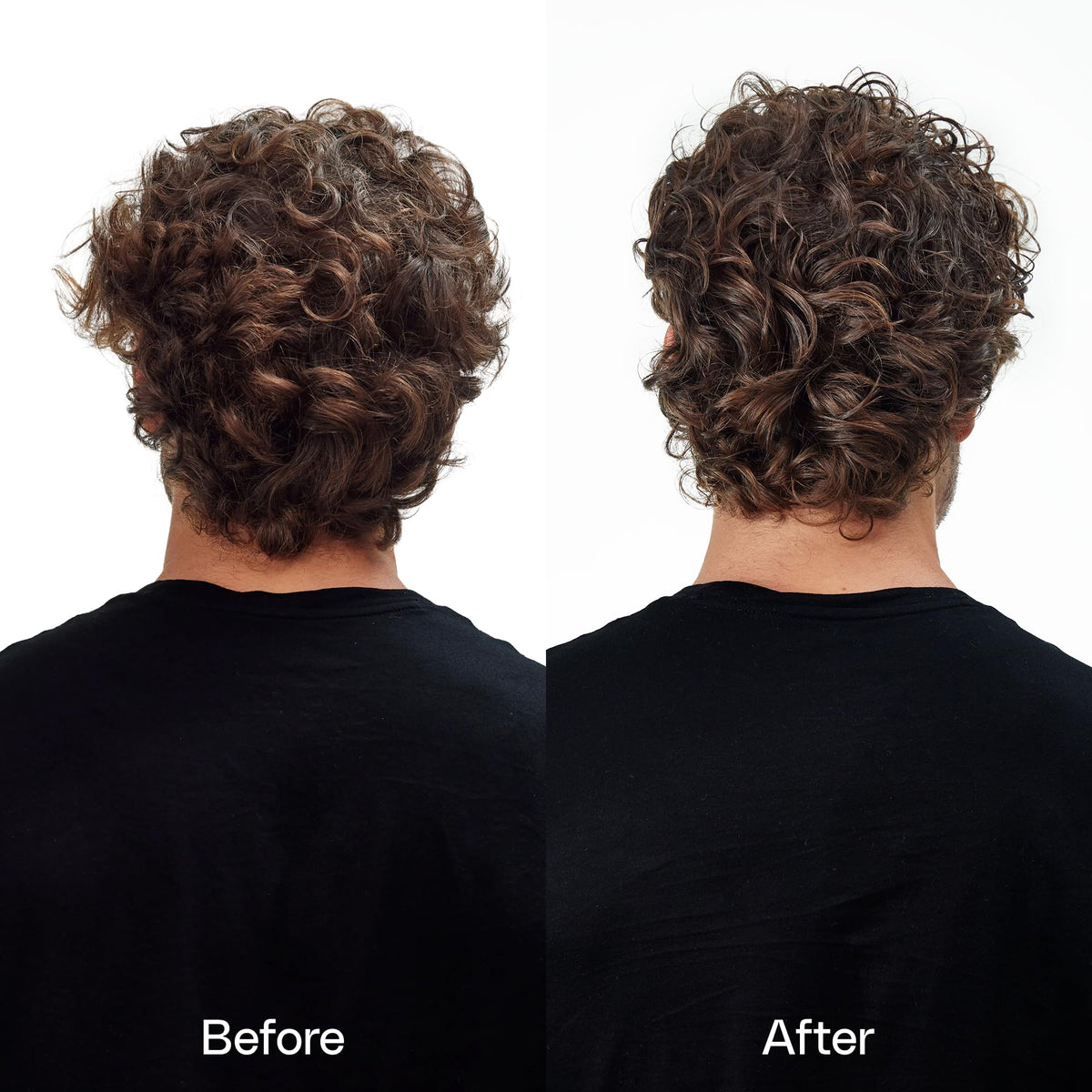 Ouidad VitalCurl+ dispensing amount on fingers, showing easy portioning benefit