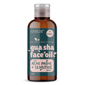 Ouiloe front packaging showing clear 4oz bottle and product benefits