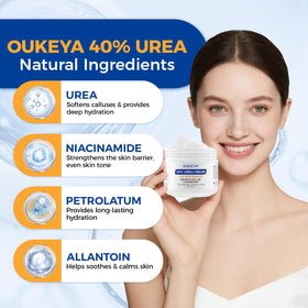 OUKEYA application on hands showing targeted relief and moisture