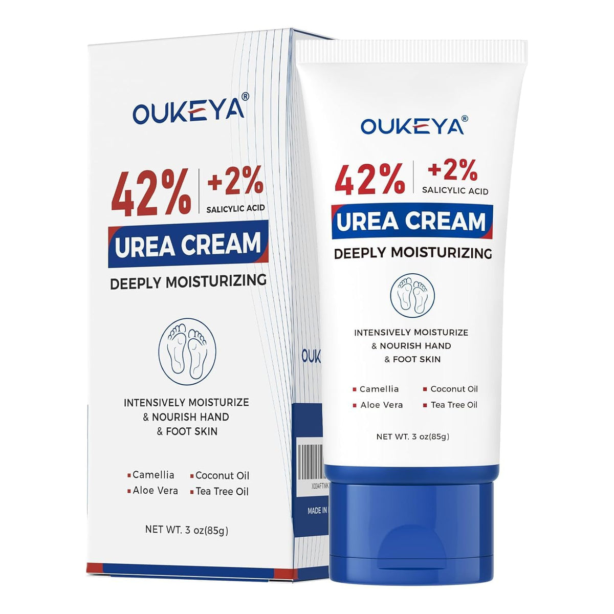 OUKEYA front packaging showing 3 oz tube and product benefit