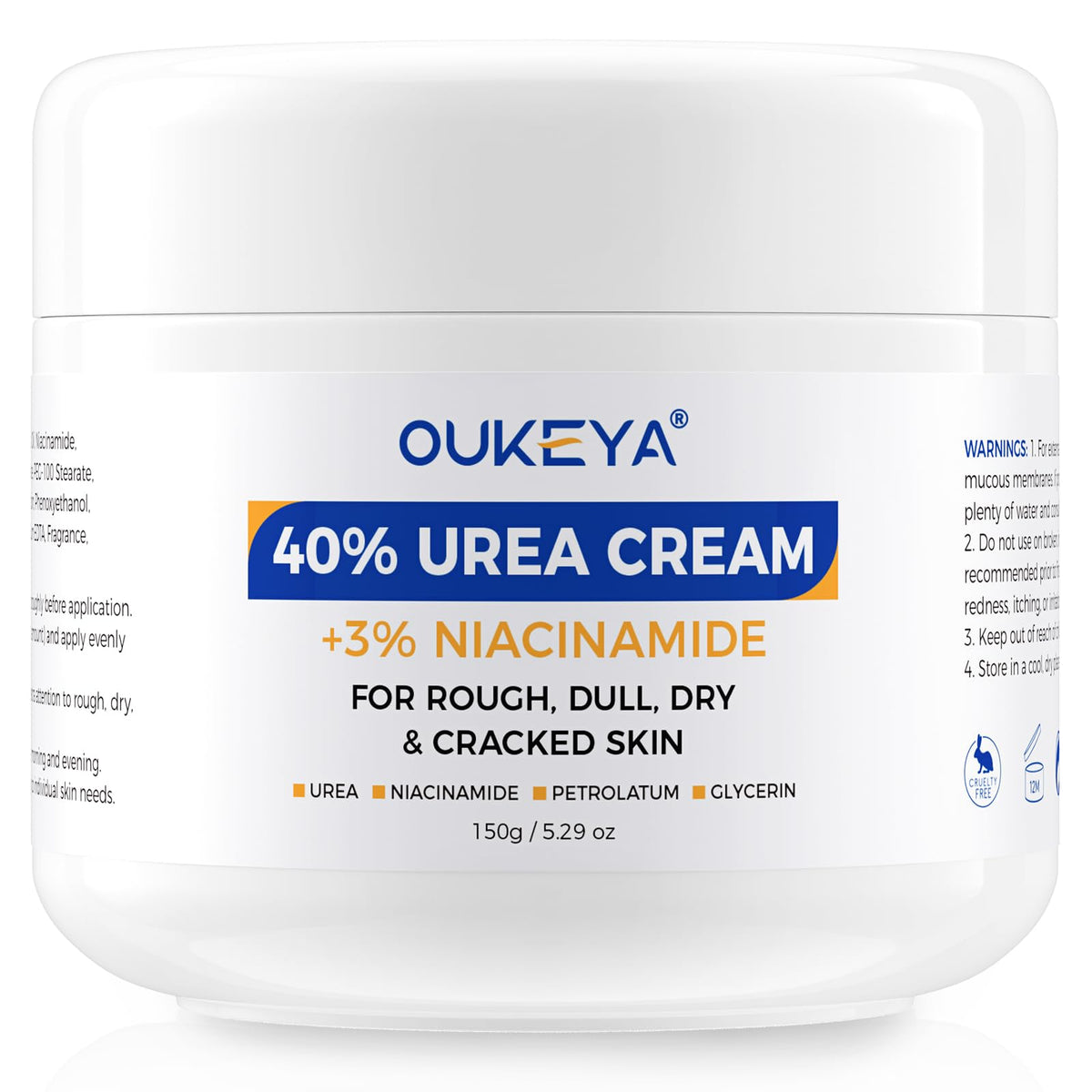 OUKEYA front packaging 5.29oz showing product for deep hydration