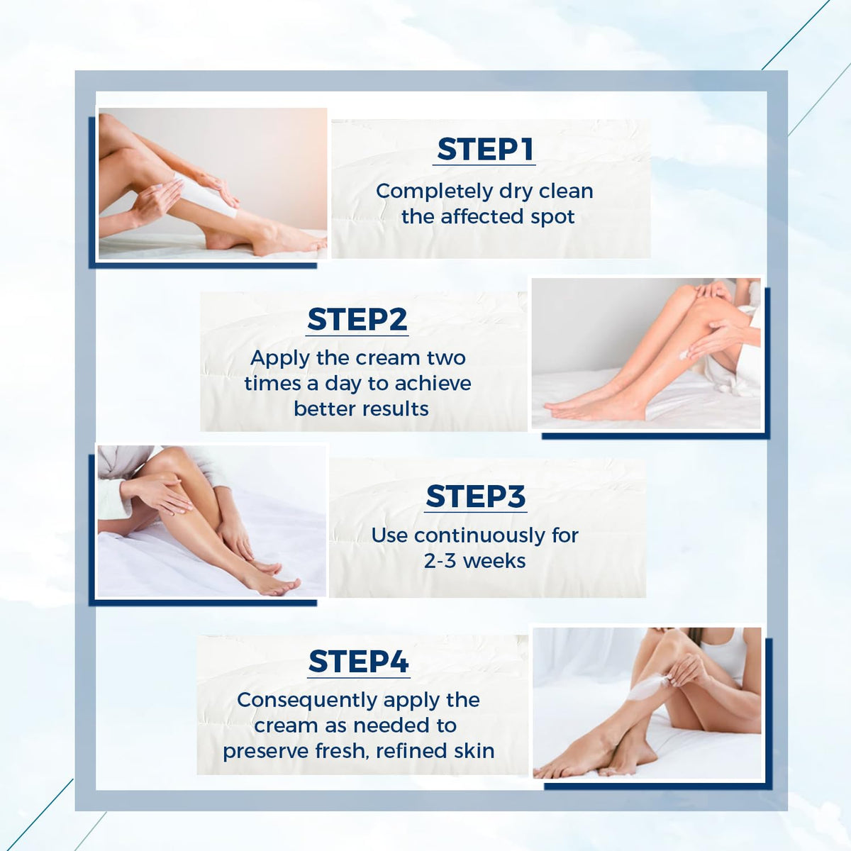 OUKEYA used on hands and elbows to restore moisture and smoothness