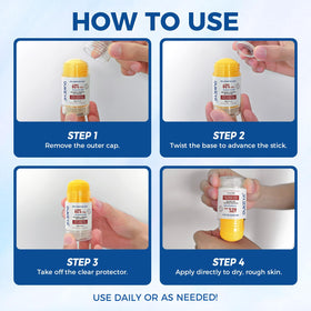 OUKEYA used on hands and elbows illustrating multi-area treatment and smoother skin