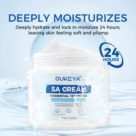 OUKEYA ingredient visual showing ceramide complex for barrier repair benefit