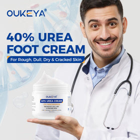 OUKEYA jar open showing contents for easy scoop and use