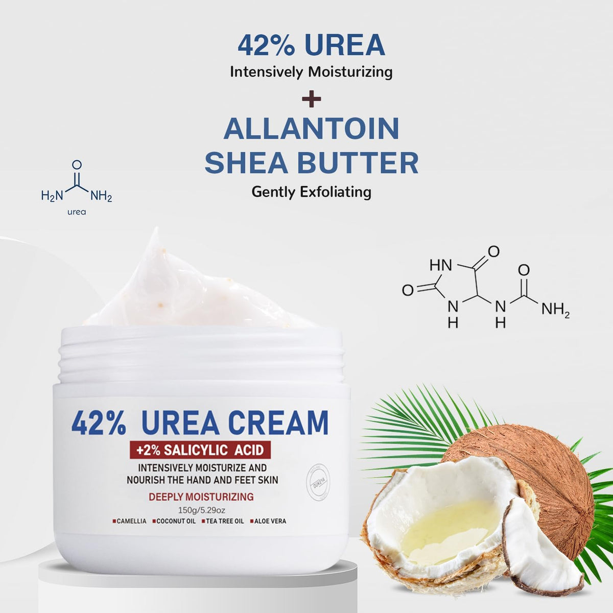 OUKEYA open tube texture closeup highlighting creamy non-greasy absorption benefit