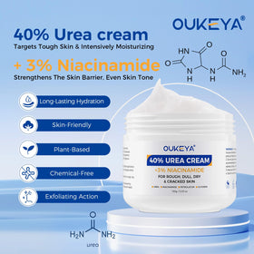 OUKEYA texture close-up cream demonstrating rich emollient feel
