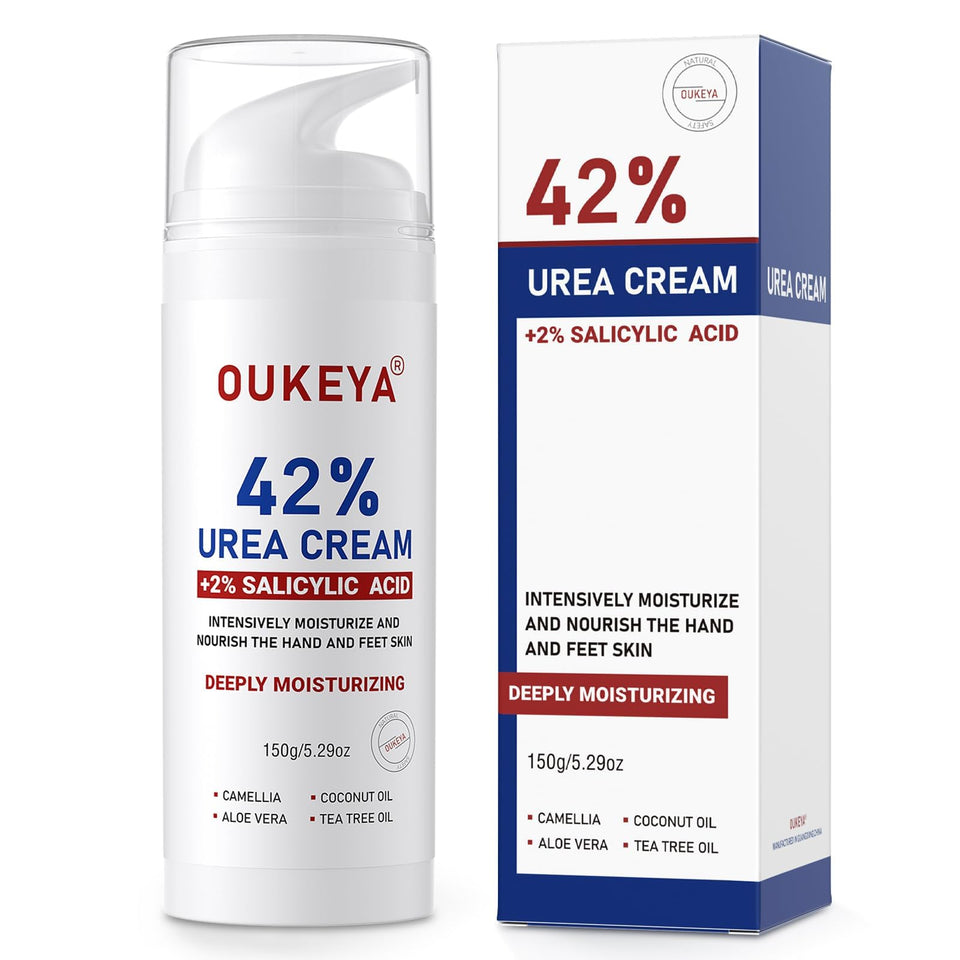 OUKEYA jar front view showing product label and clear benefit for targeted hydration