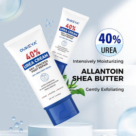 OUKEYA tube beside ruler showing 3 oz scale and travel-friendly size benefit