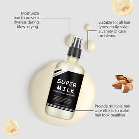OUKPANE sprayed on damp hair to detangle and smooth strands